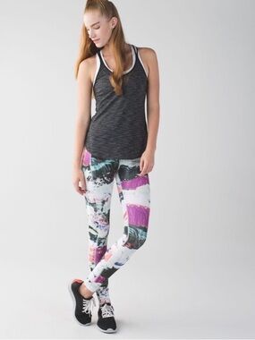 Lululemon Speed Tight III All Full On Luxstreme Leggings sz 4 Multicoloured